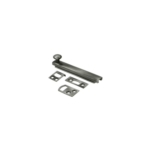 Concealed Screw Surface Bolt Window Latch Antique Nickel, 10PK